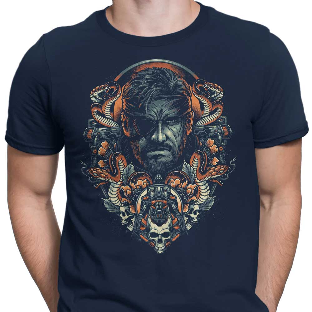 Stylish Snake Emblem Men's Apparel by Glitchygorilla