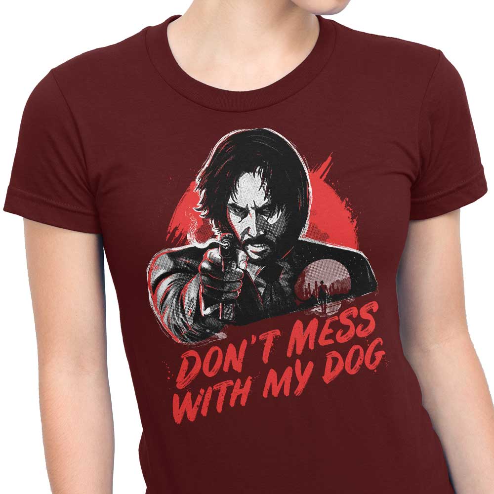 Stylish Women's 'Don't Mess With My Dog' Apparel