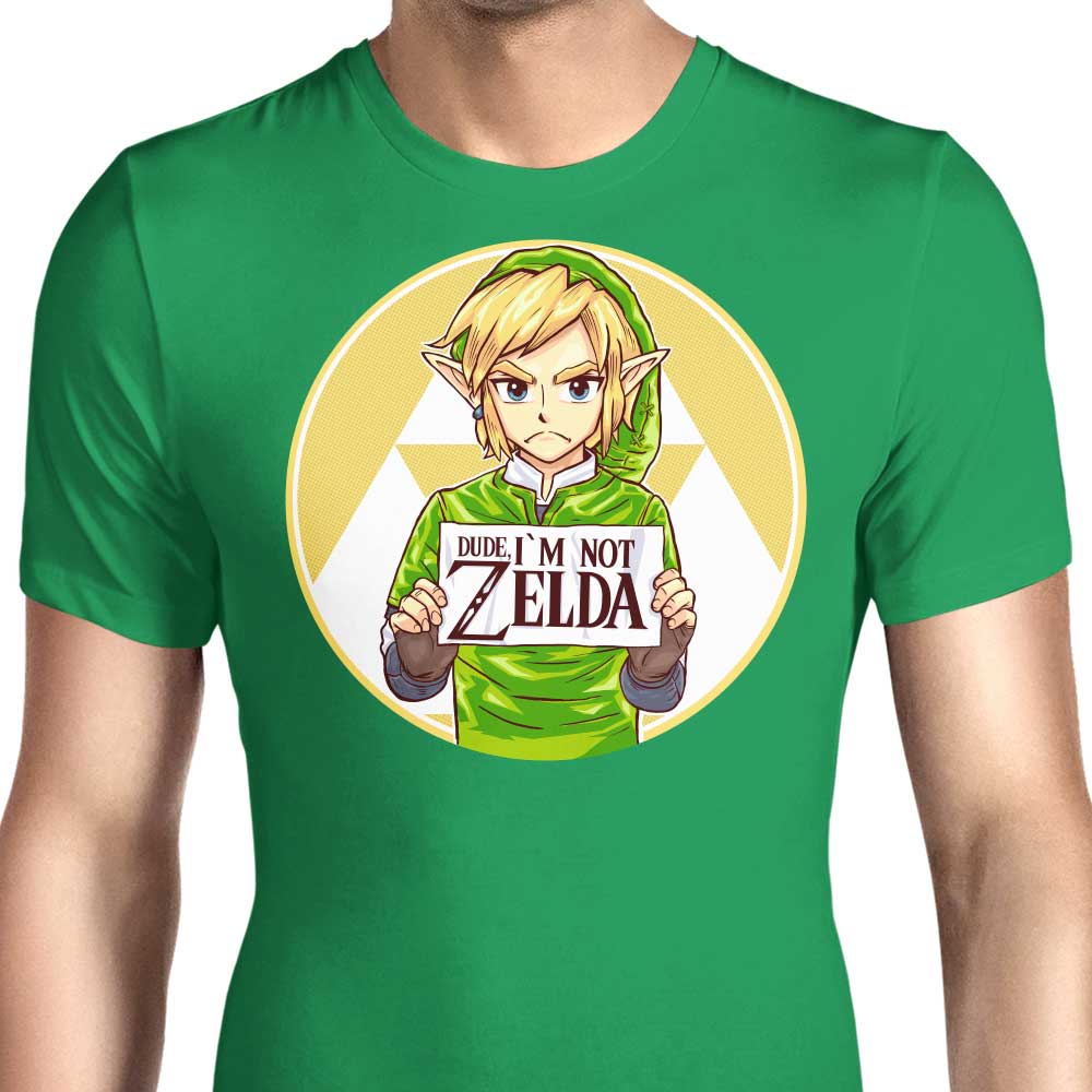 Cool Men's 'I'm Not Zelda' Apparel from Rustenico