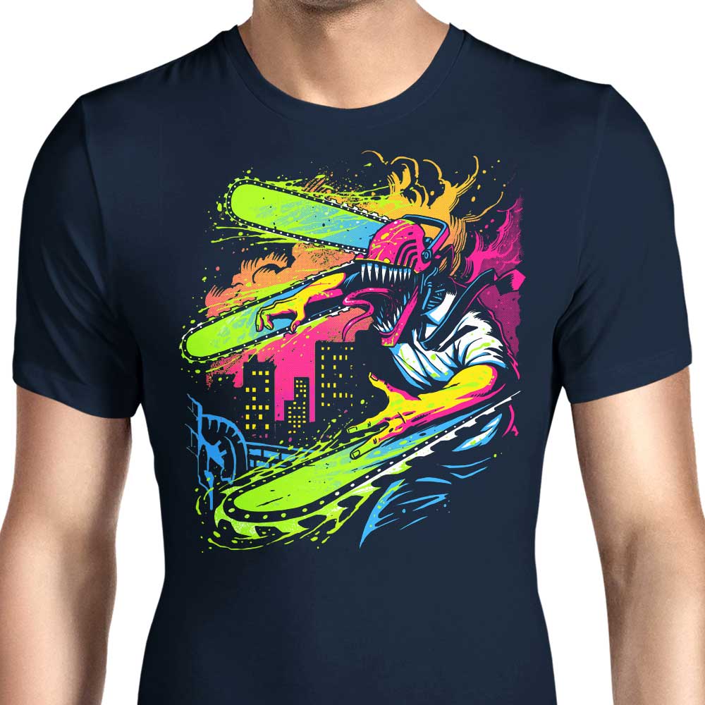 Stylish Neon Chainsaw Men's Clothing Apparel