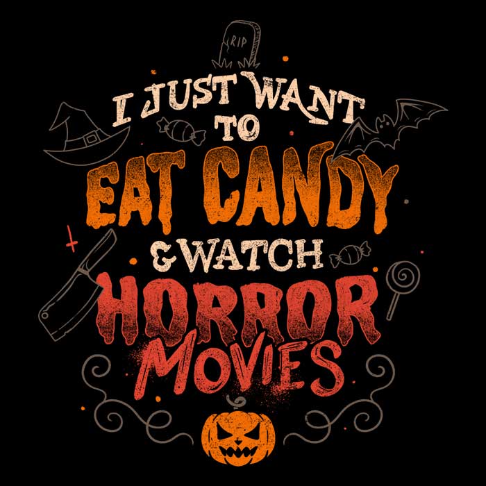 Women's Apparel - Candy and Horror Movies Themed T-Shirts