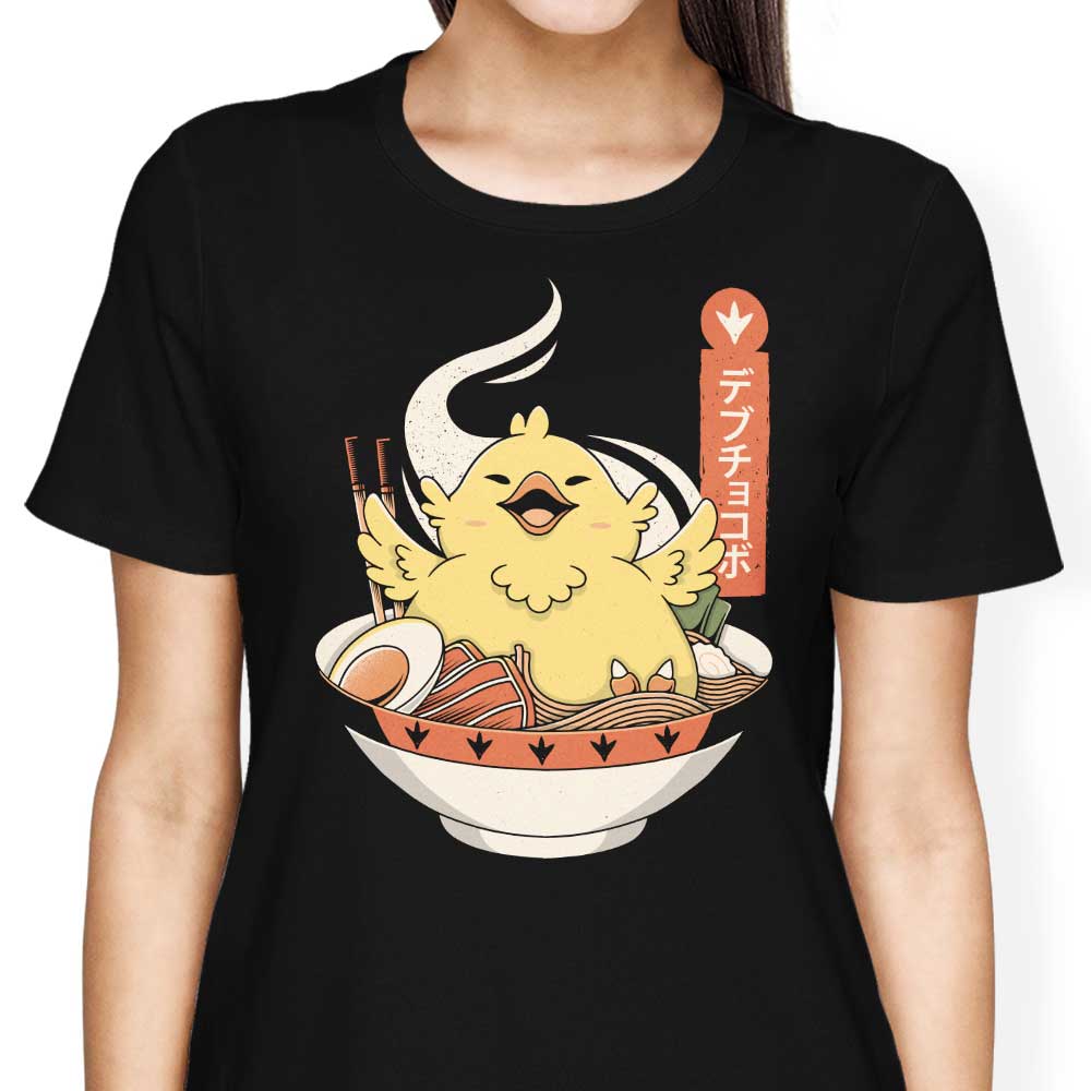 Alundrart Design Fat Chocobo Ramen Women's Fashion Apparel - T-Shirts and Premium T-Shirts