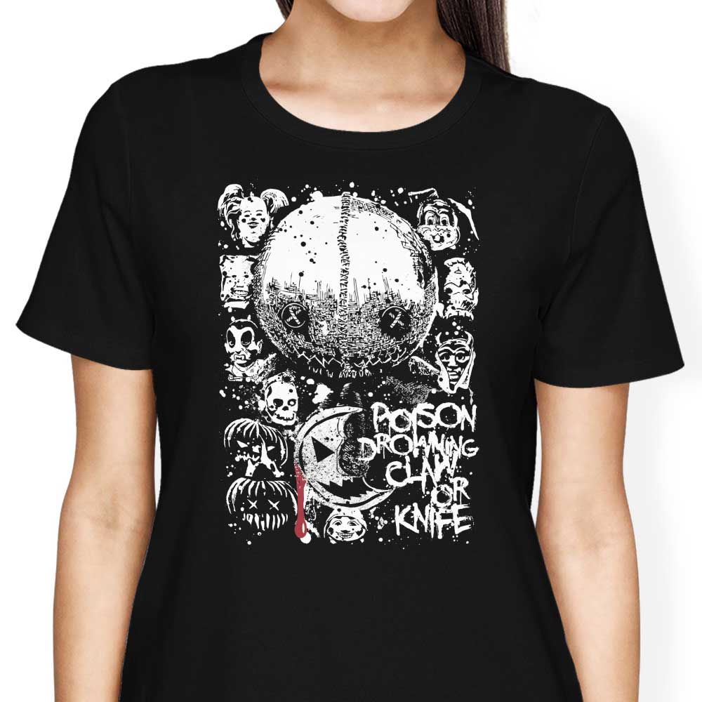 Arinesart's Women's Claw or Knife T-Shirts in Various Sizes