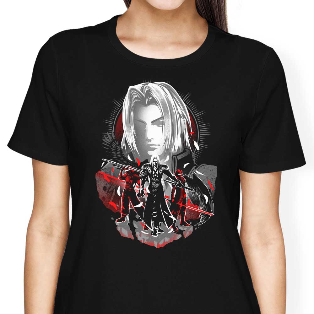 Stylish Winged Silhouette Women's Cotton T-Shirts in Multiple Sizes