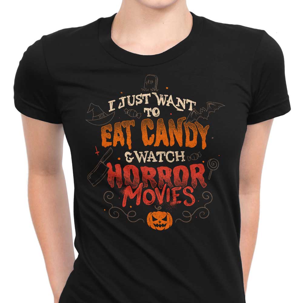 Women's Apparel - Candy and Horror Movies Themed T-Shirts