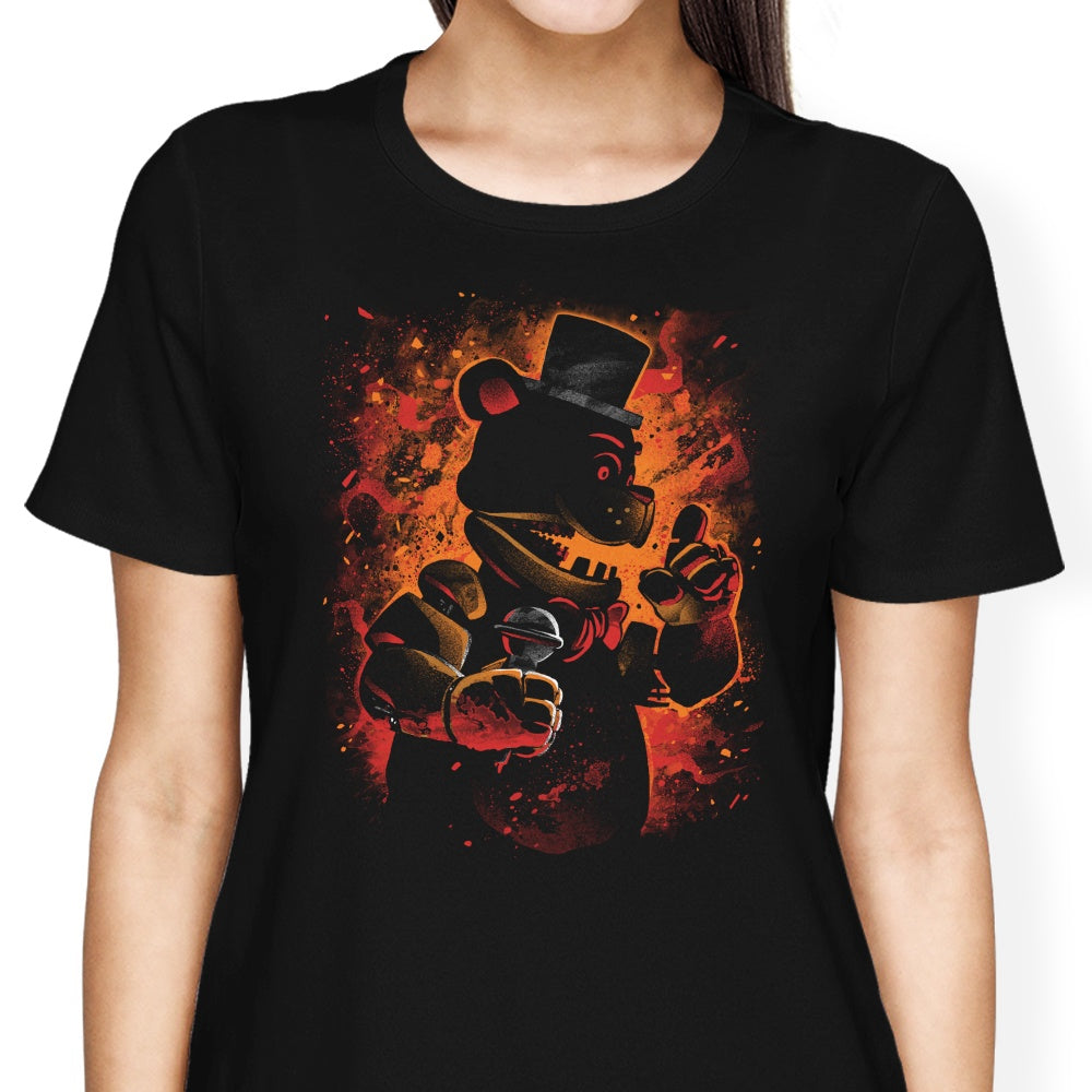 Alemaglia's Stylish Animatronic Bear Women's Apparel Collection