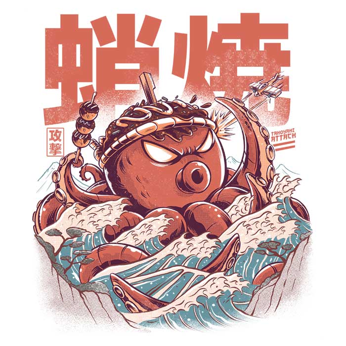 Women's Fashion Apparel - Takoyaki Attack by Ilustrata