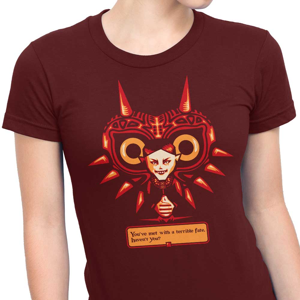 Demonigote's Masked Fate - Stylish Women's T-Shirts in Various Sizes