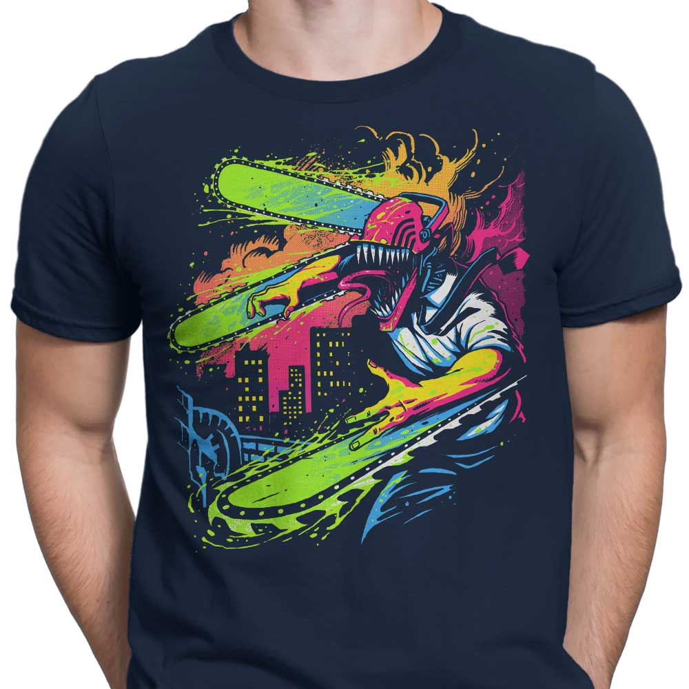 Stylish Neon Chainsaw Men's Clothing Apparel