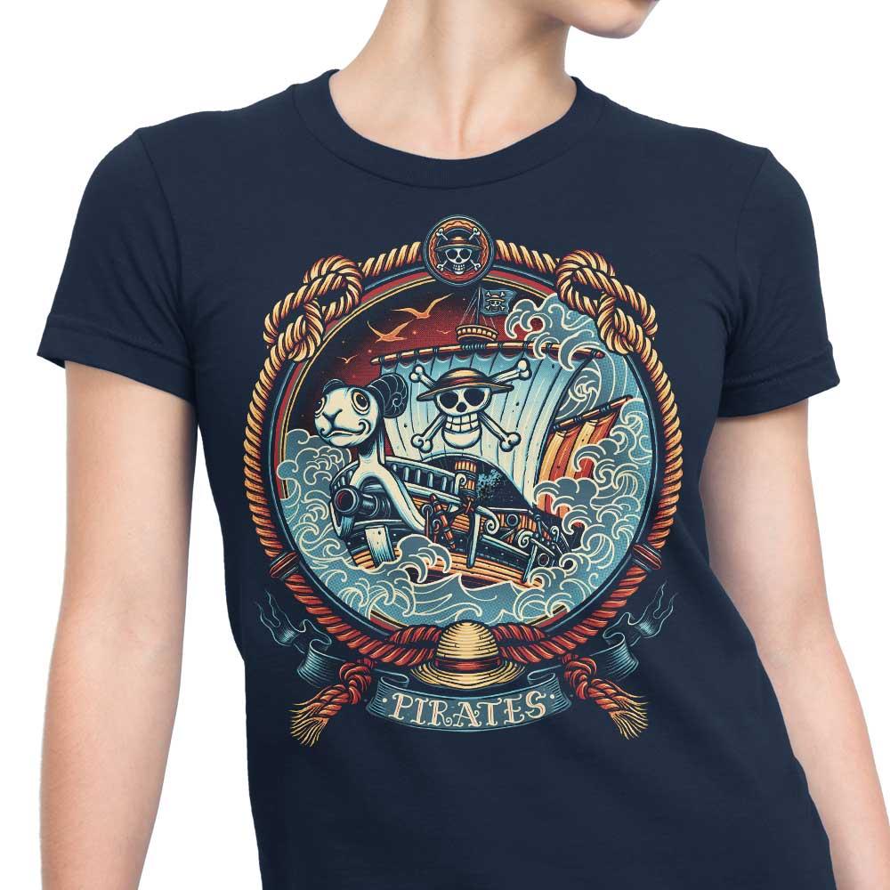 Women's Pirate Badge Apparel - T-Shirts, Tank Tops, Hoodies and More