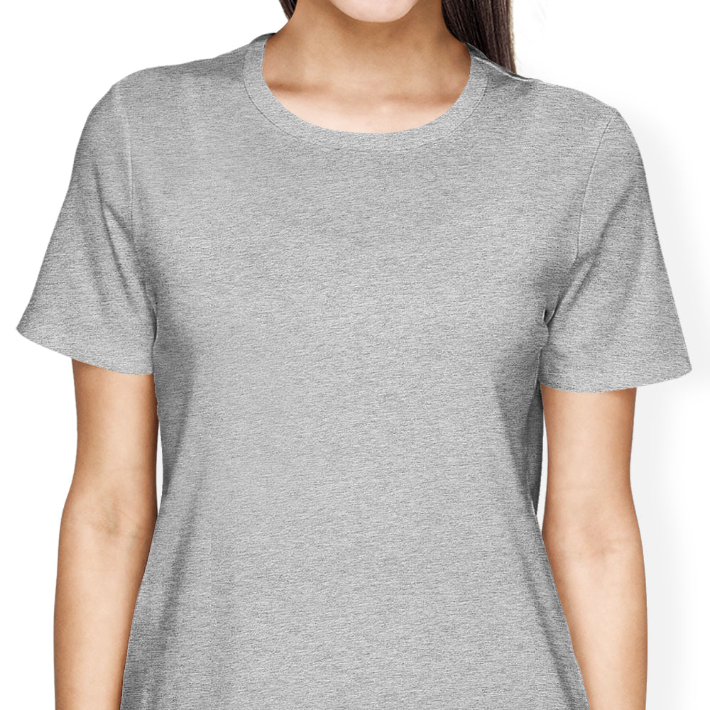 Stylish Grey Blank Women's Cotton T-Shirt in S - 4XL