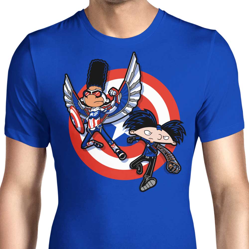Captain Tallhair and Football Soldier - Stylish Men's Clothing Apparel