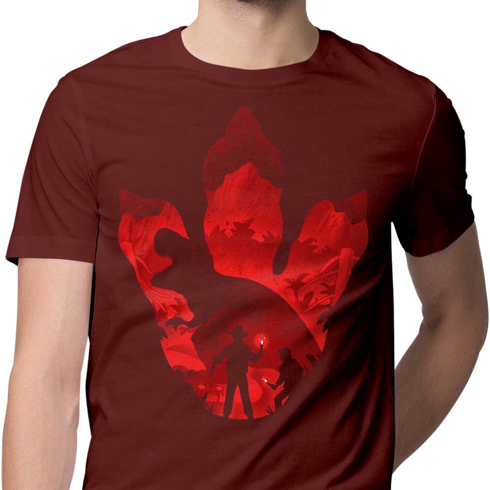 Men's Alemaglia T-Rex Footprint Apparel - Unique Design
