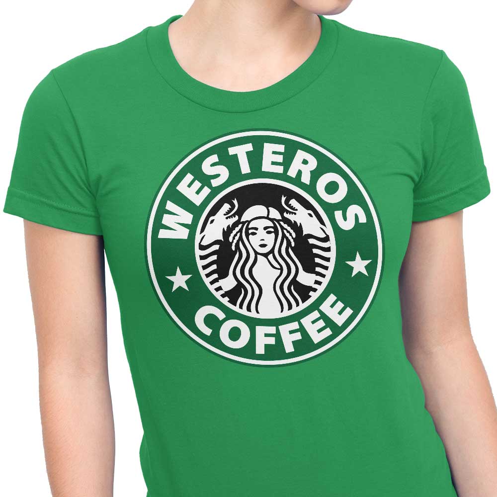 Ursula Lopez's Westeros Coffee Women's Fashionable T-Shirts