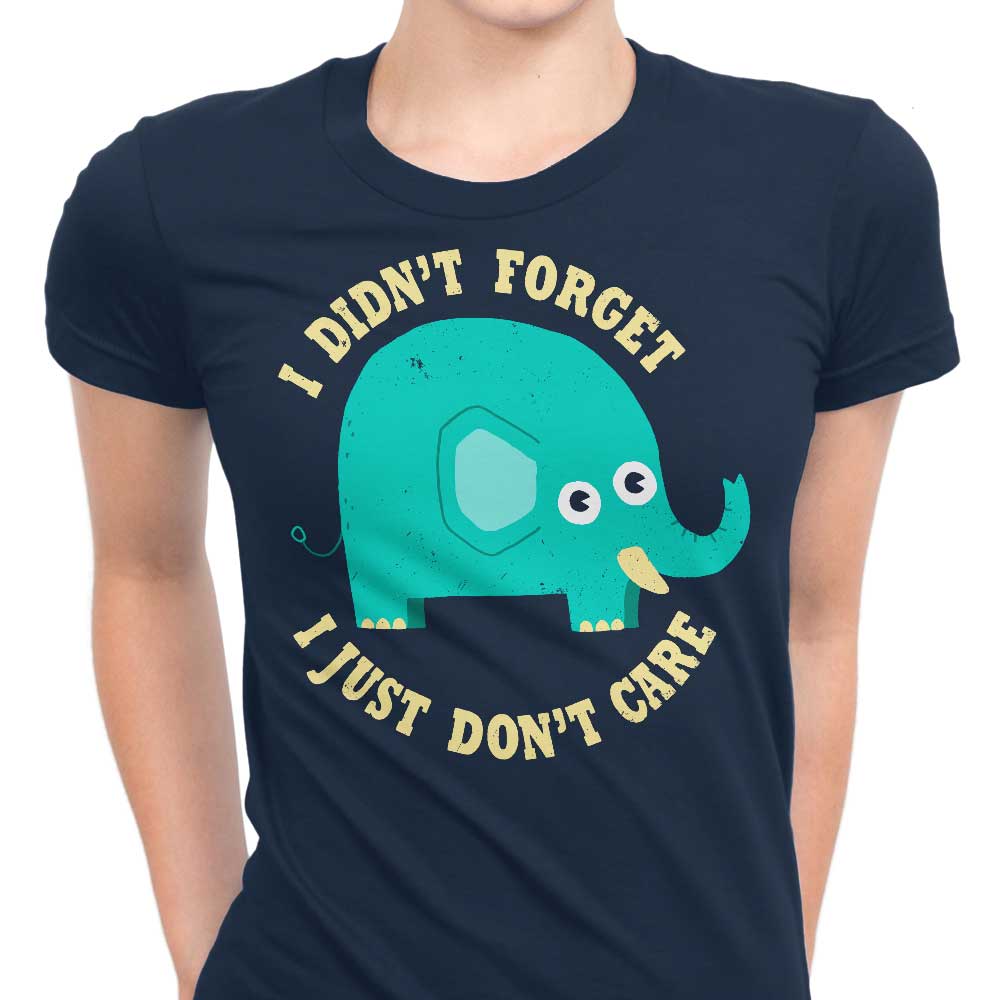 An Elephant Never Cares - Fashionable Women's Clothing Apparel