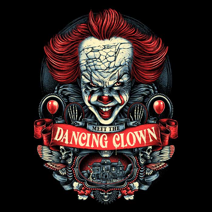 Explore the 'Meet the Dancing Clown' Collection of Women's Clothing Apparel