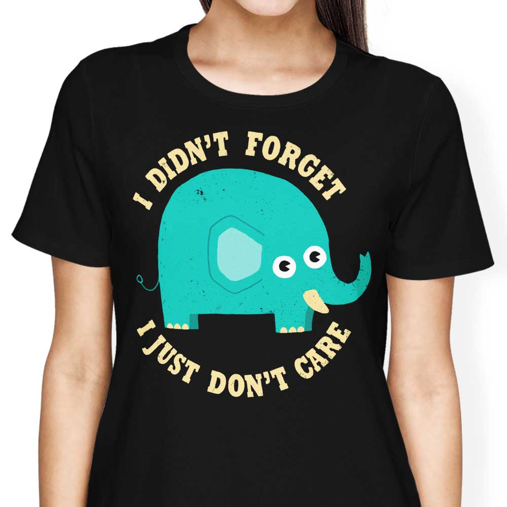 An Elephant Never Cares - Fashionable Women's Clothing Apparel