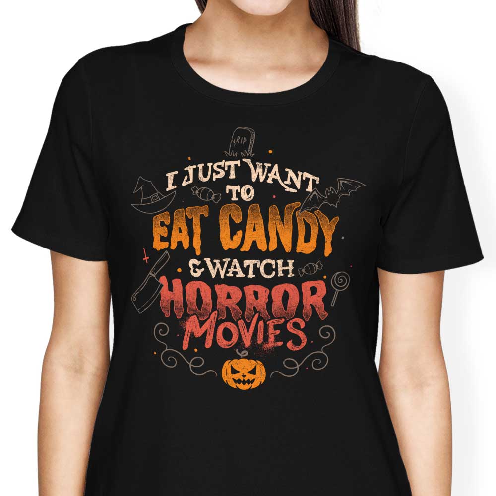 Women's Apparel - Candy and Horror Movies Themed T-Shirts