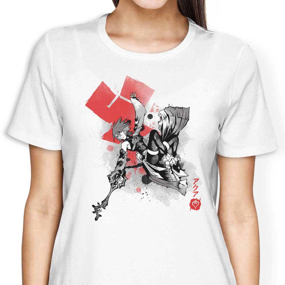 Keyblade Master Sumi-e Women's Fashion Apparel - T-Shirts and Premium T-Shirts