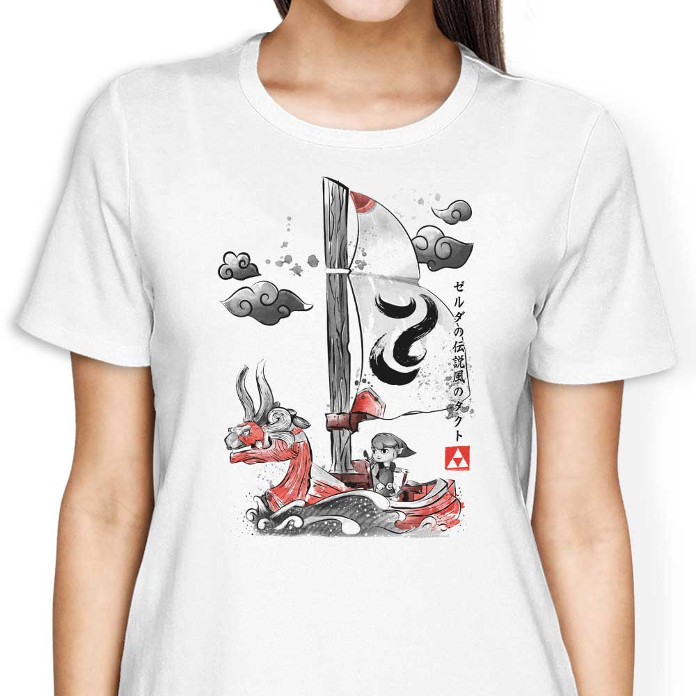 Dr. Monekers' Wind - Inspired Women's T - Shirts in Various Sizes