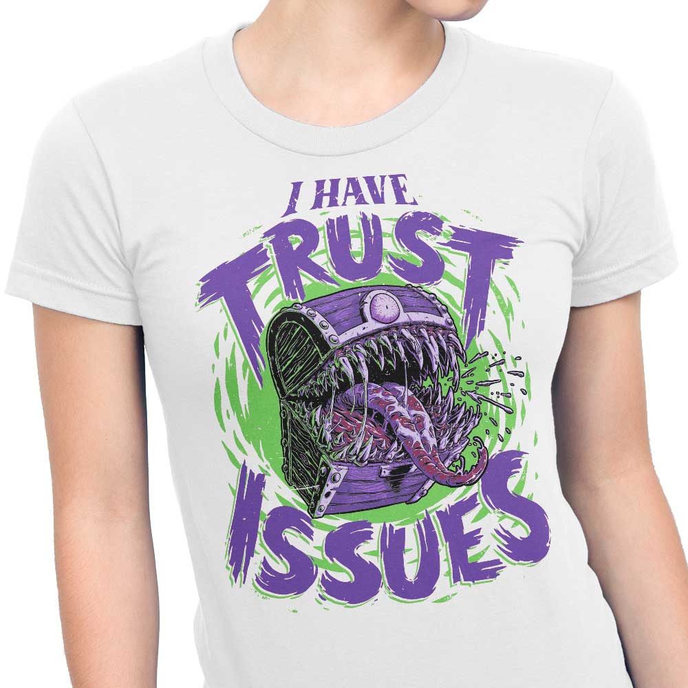 Women's Clothing with 'I Have Trust Issues' Design from Studio Mootant