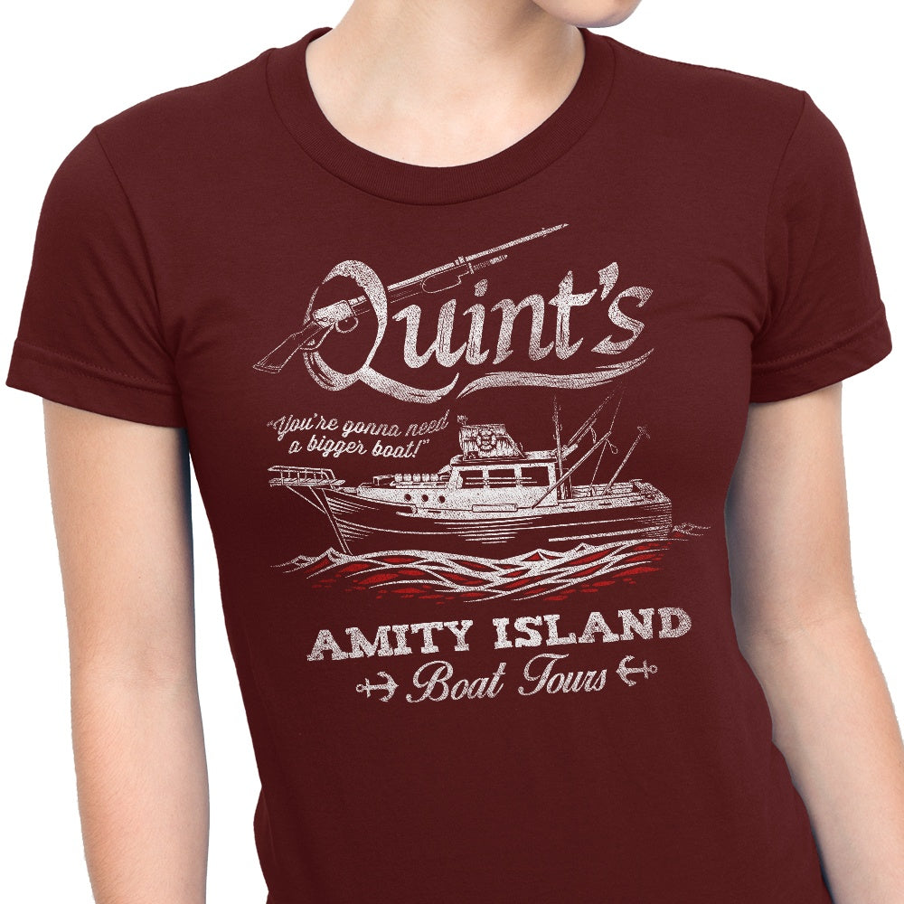 Quint's Boat Tours Women's Comfortable Cotton Apparel Collection