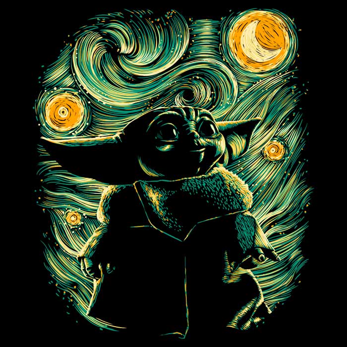 Ddjvigo's Starry Child Men's T-Shirts in Various Sizes