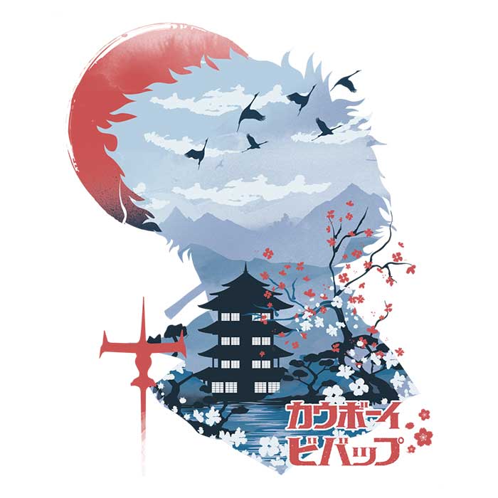 Dandingeroz Ukiyo - e Style Men's Cowboy T - Shirts