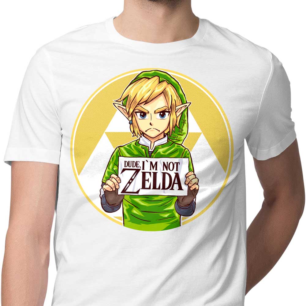 Cool Men's 'I'm Not Zelda' Apparel from Rustenico