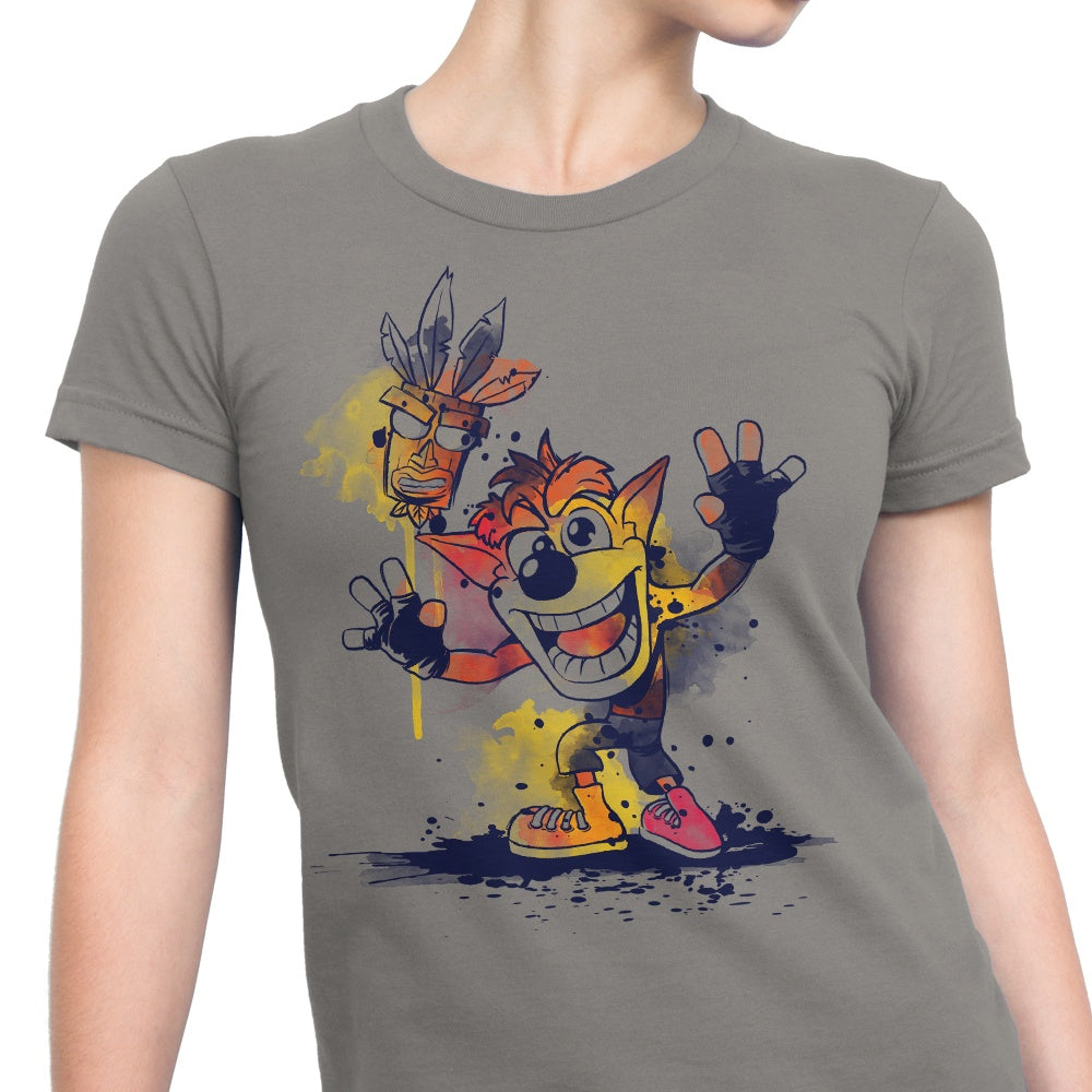 Women's Watercolor Bandicoot Fashion Apparel - T-Shirts Collection