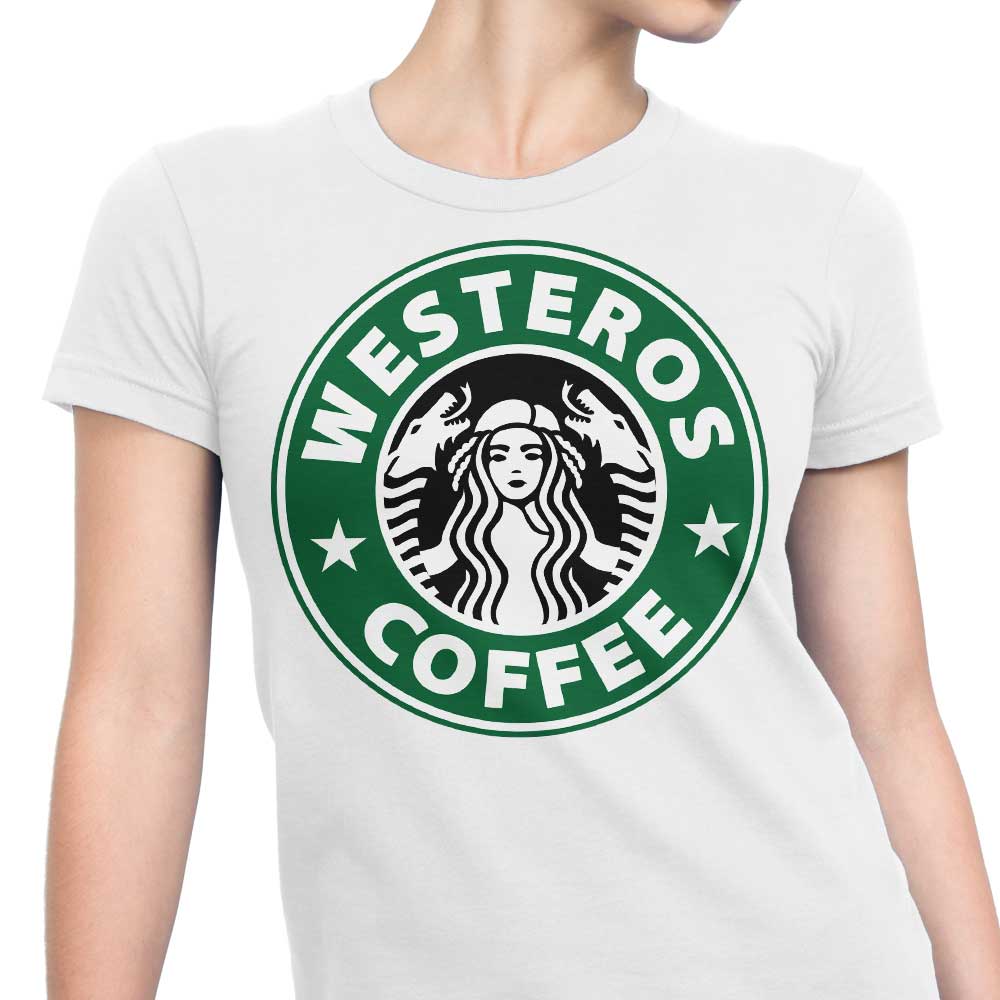 Ursula Lopez's Westeros Coffee Women's Fashionable T-Shirts