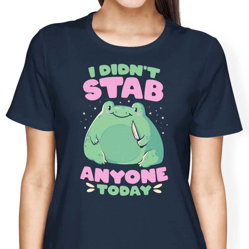 Unique 'I Didn't Stab Anyone' Women's Fashion Apparel