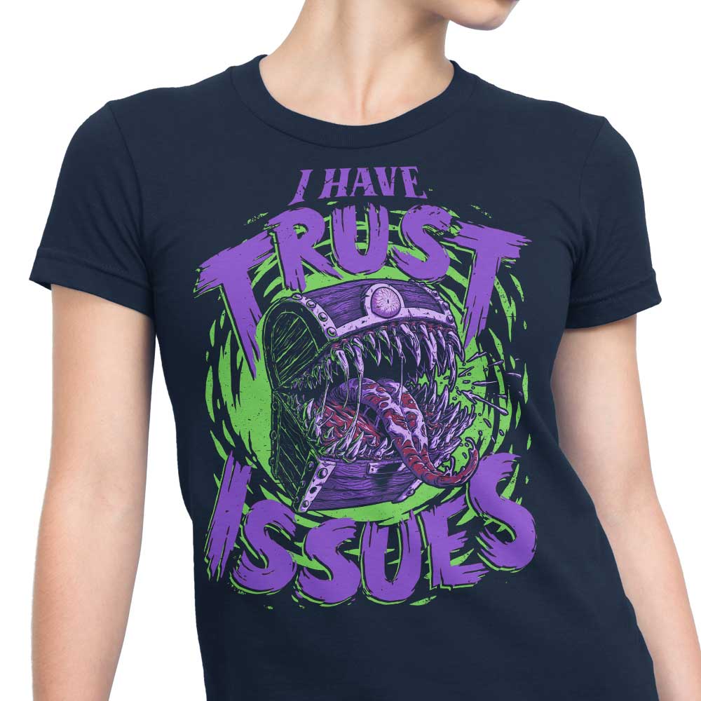 Women's Clothing with 'I Have Trust Issues' Design from Studio Mootant