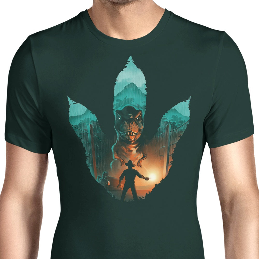 Jurassic Footprint Men's Clothing - T-Shirts and Premium T-Shirts