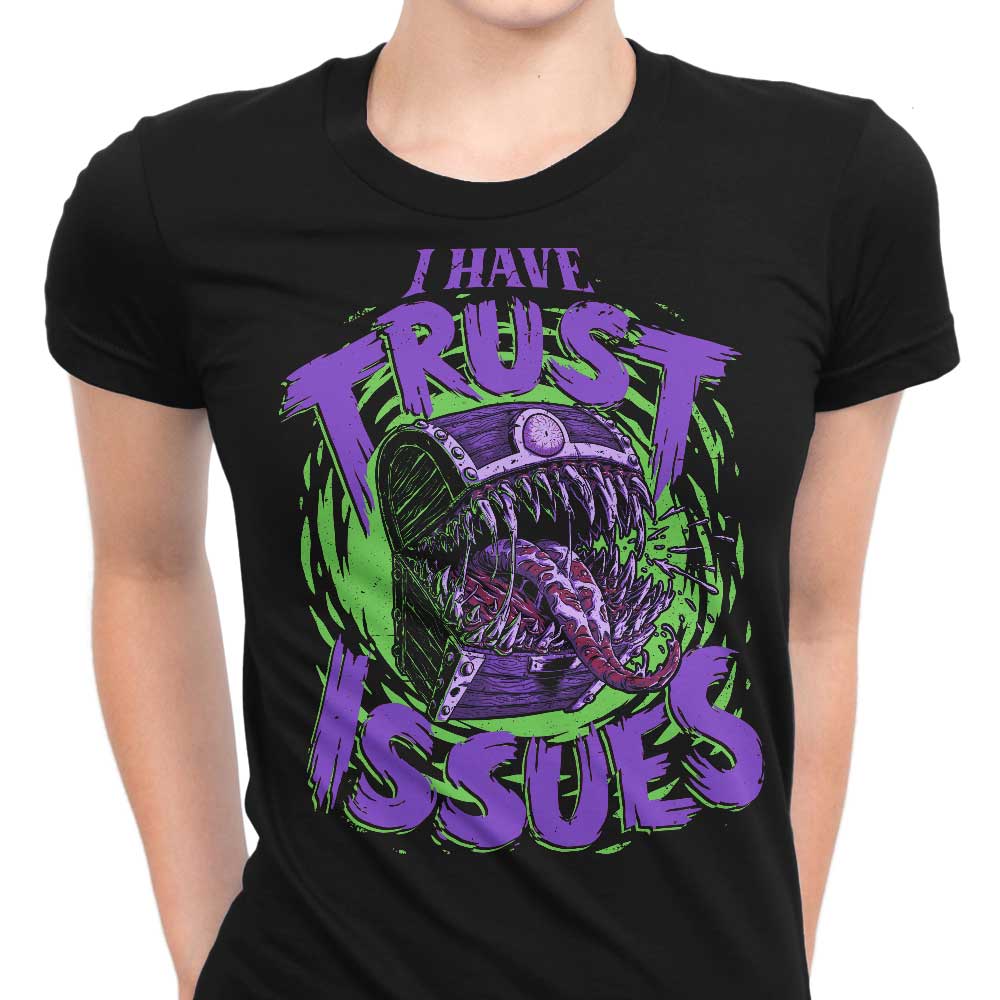 Women's Clothing with 'I Have Trust Issues' Design from Studio Mootant