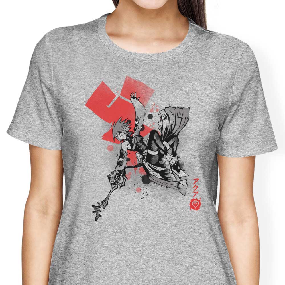Keyblade Master Sumi-e Women's Fashion Apparel - T-Shirts and Premium T-Shirts
