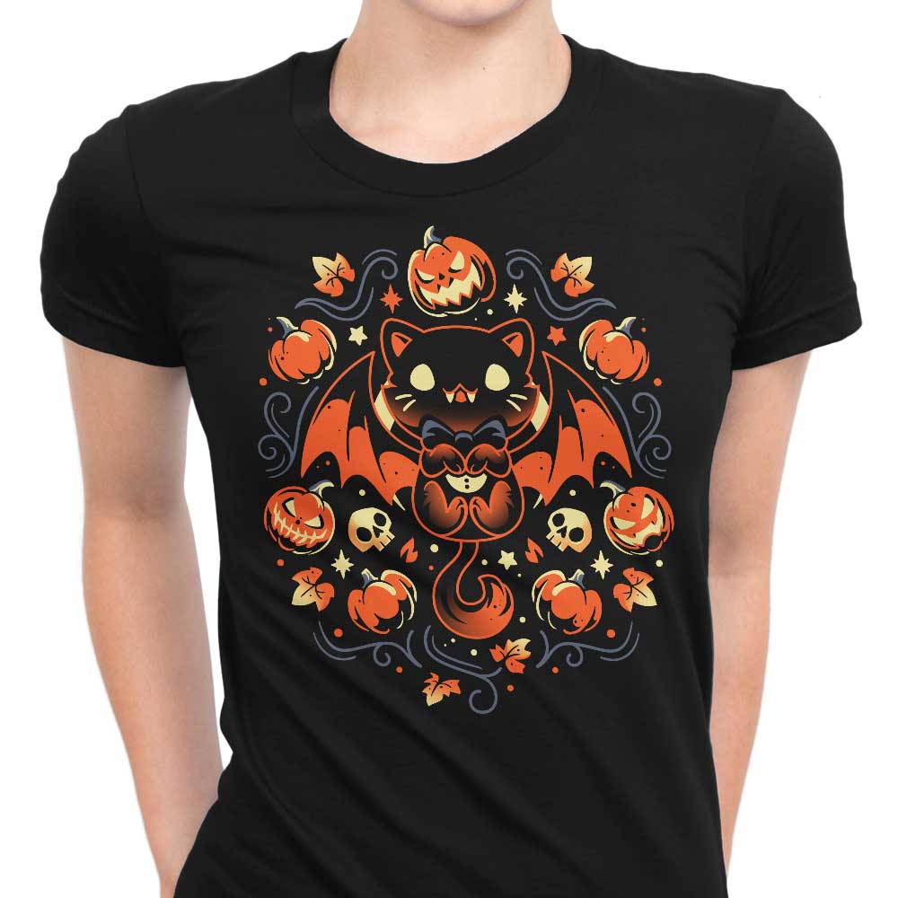 Women's Midnight Vampire Cat Fashion Apparel Collection
