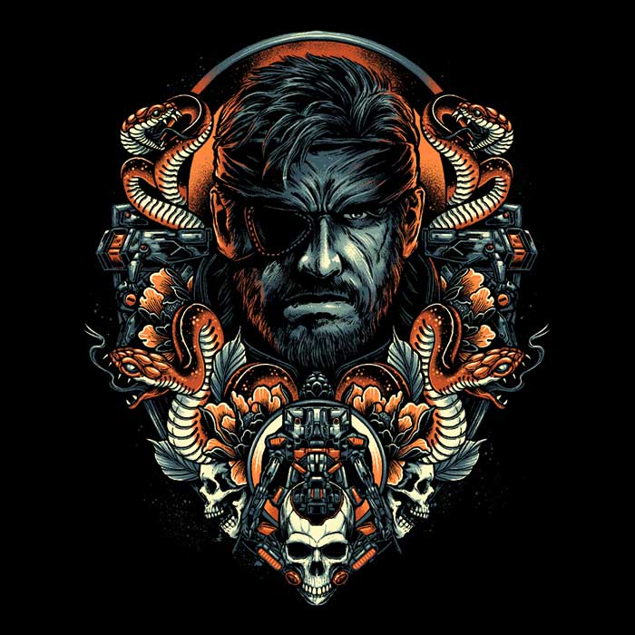 Stylish Snake Emblem Men's Apparel by Glitchygorilla