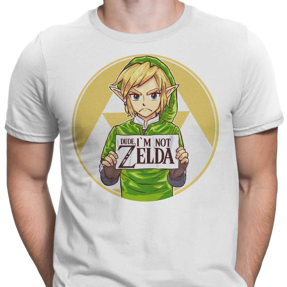 Cool Men's 'I'm Not Zelda' Apparel from Rustenico