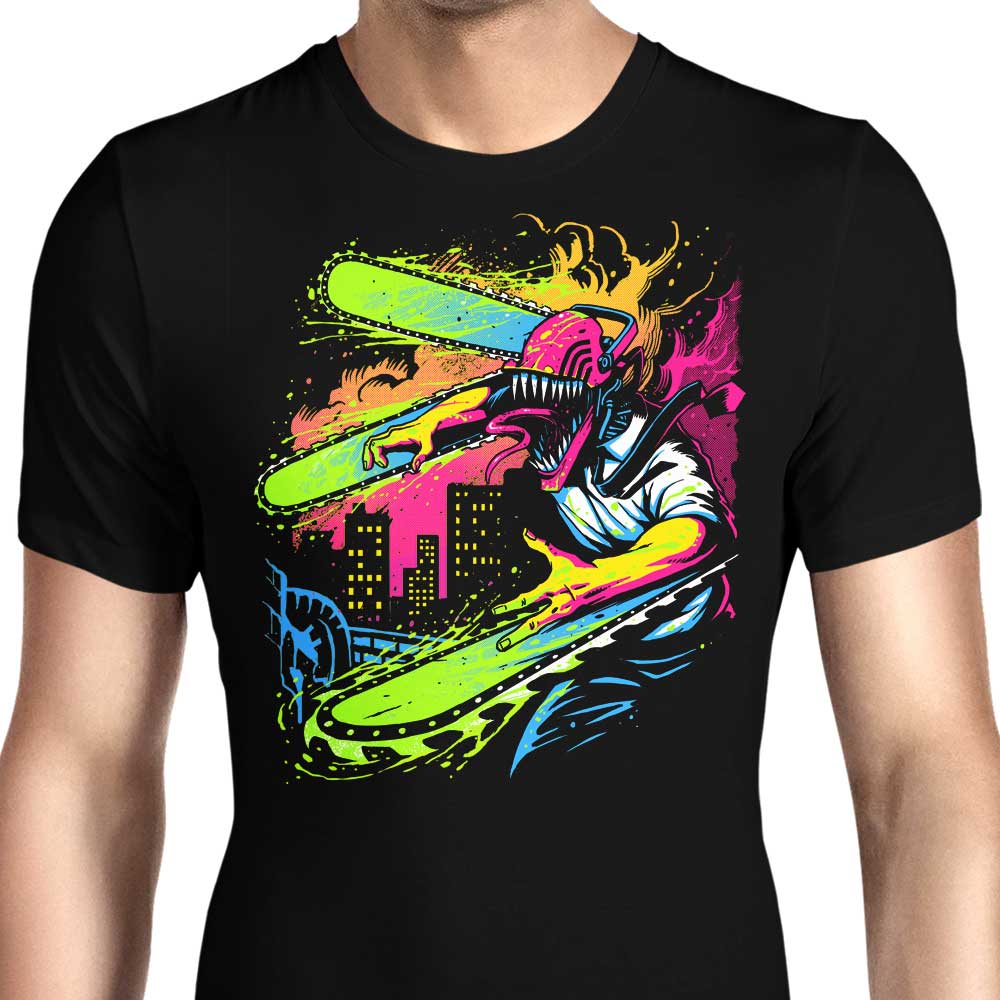 Stylish Neon Chainsaw Men's Clothing Apparel