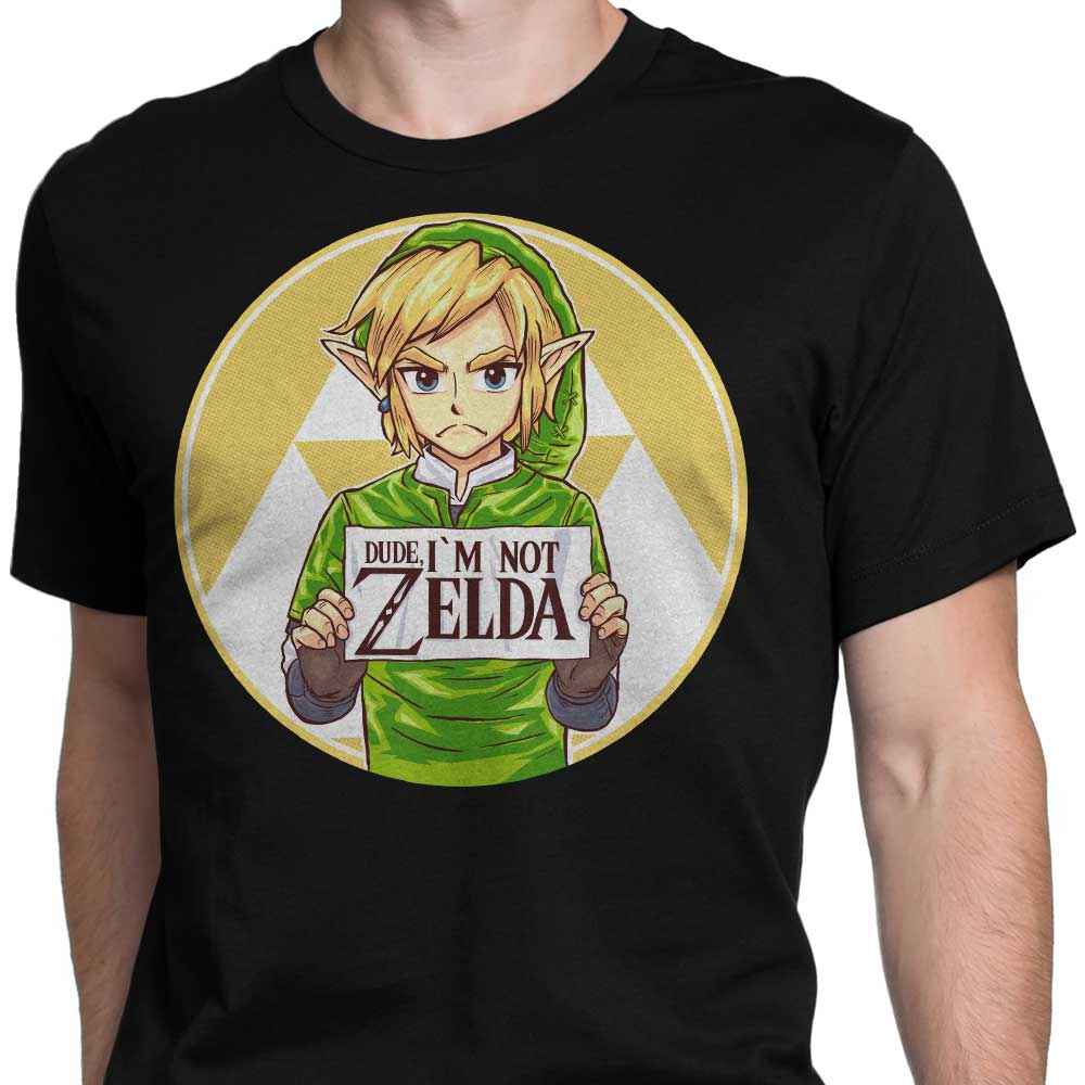 Cool Men's 'I'm Not Zelda' Apparel from Rustenico