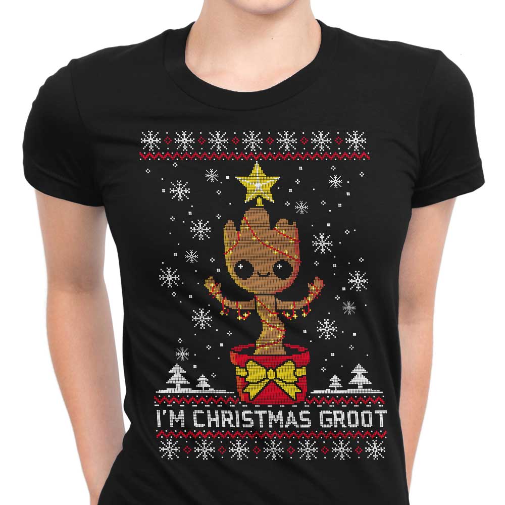 NemiMakeIt's Festive Christmas Groot Women's T - Shirts in Multiple Sizes