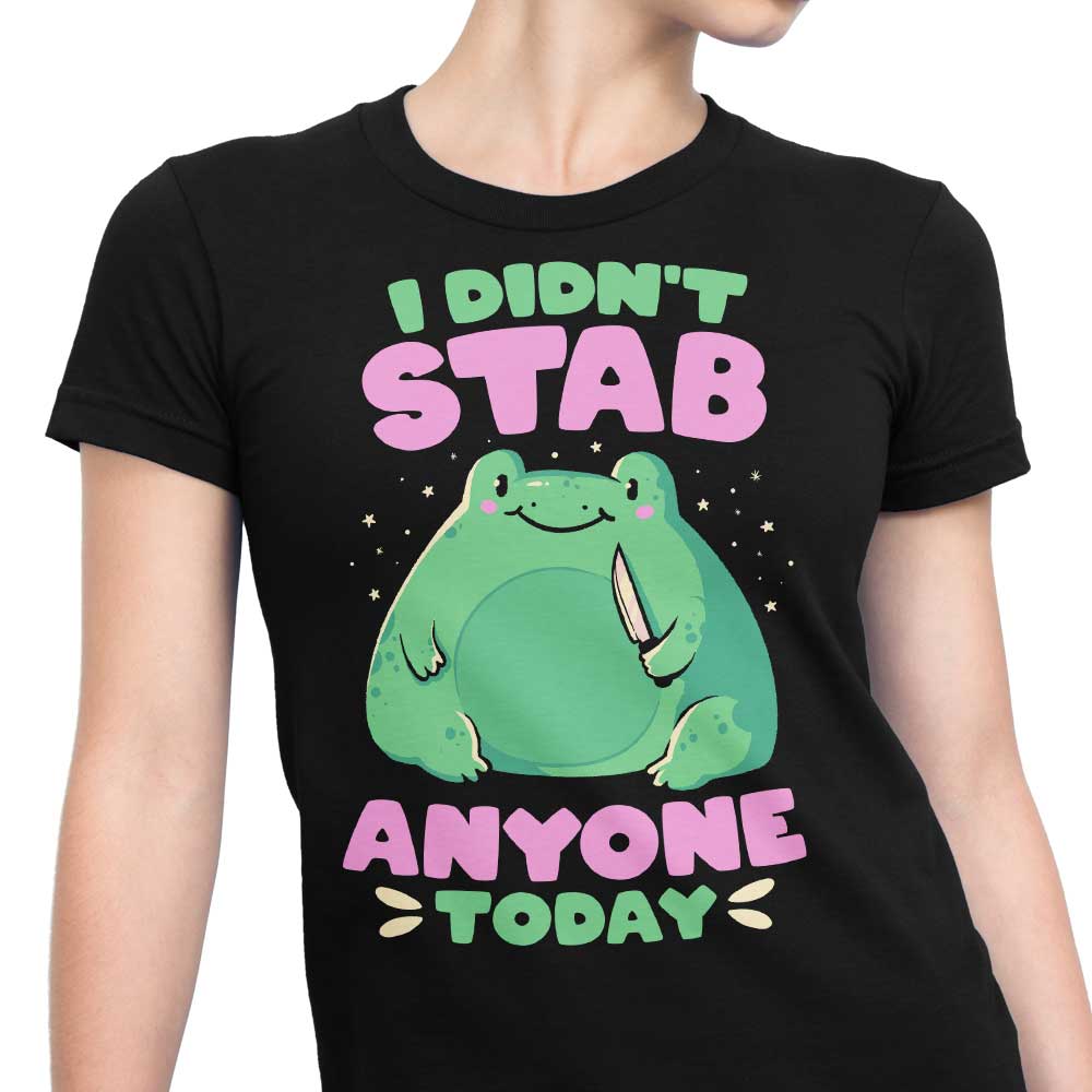 Unique 'I Didn't Stab Anyone' Women's Fashion Apparel