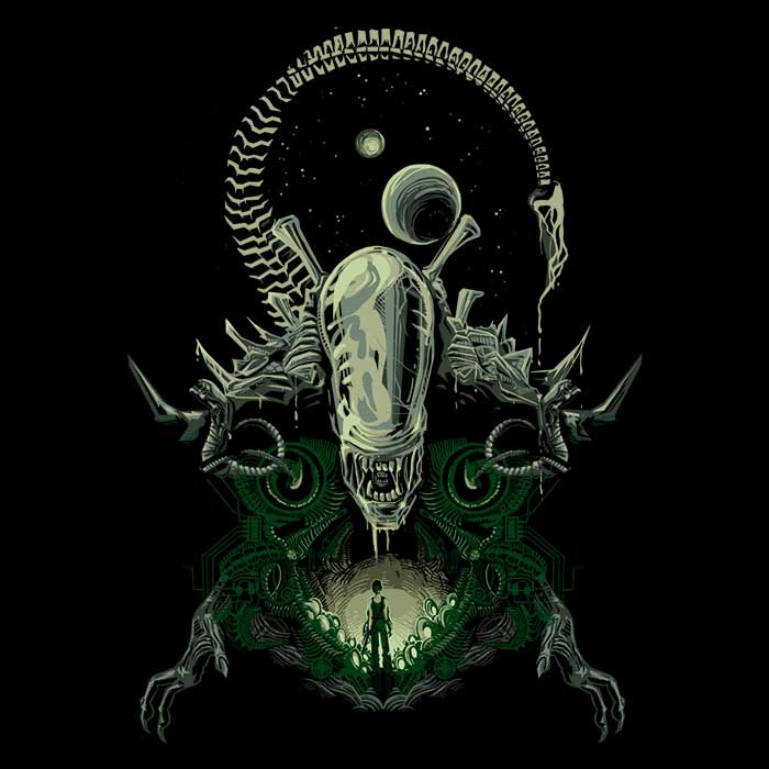 Alien Nightmare Men's Fashion Apparel - T-Shirts and Premium T-Shirts