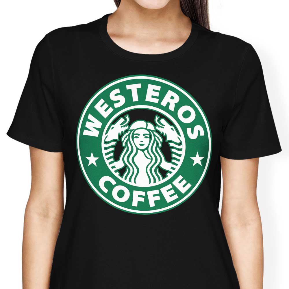 Ursula Lopez's Westeros Coffee Women's Fashionable T-Shirts