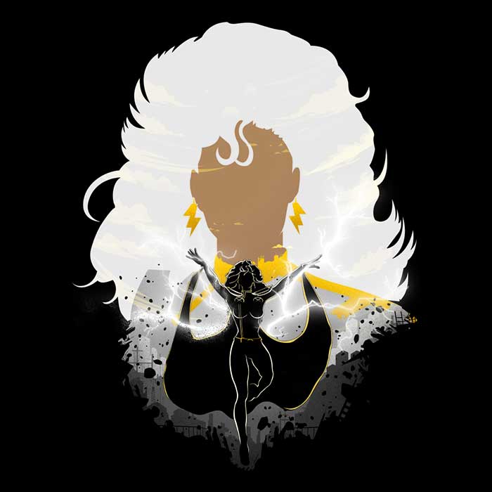 Donnie Illustrations' Lightning Landscape Men's Stylish Apparel Collection