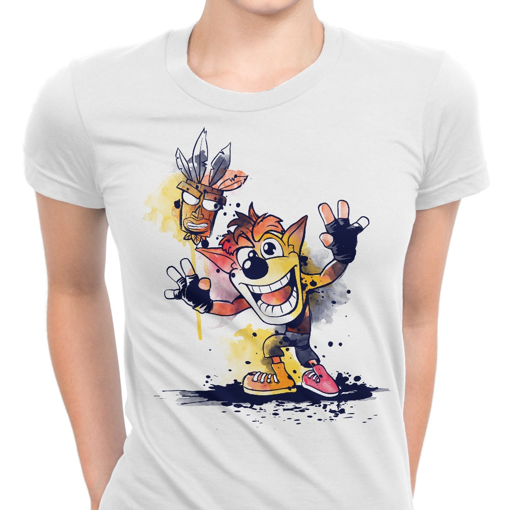 Women's Watercolor Bandicoot Fashion Apparel - T-Shirts Collection
