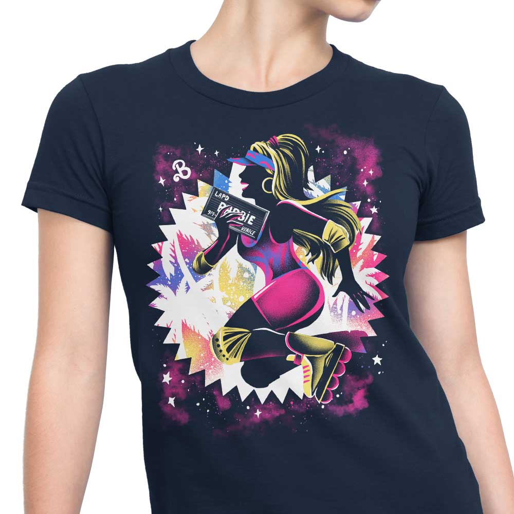 Alemaglia's Malibu Skater Women's Comfortable T-Shirts