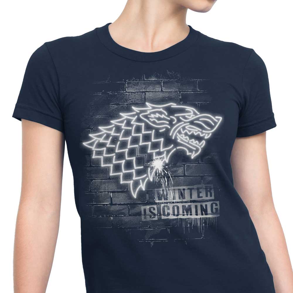Alemaglia's Neon Wolf - Stylish Women's T-Shirts in Various Sizes