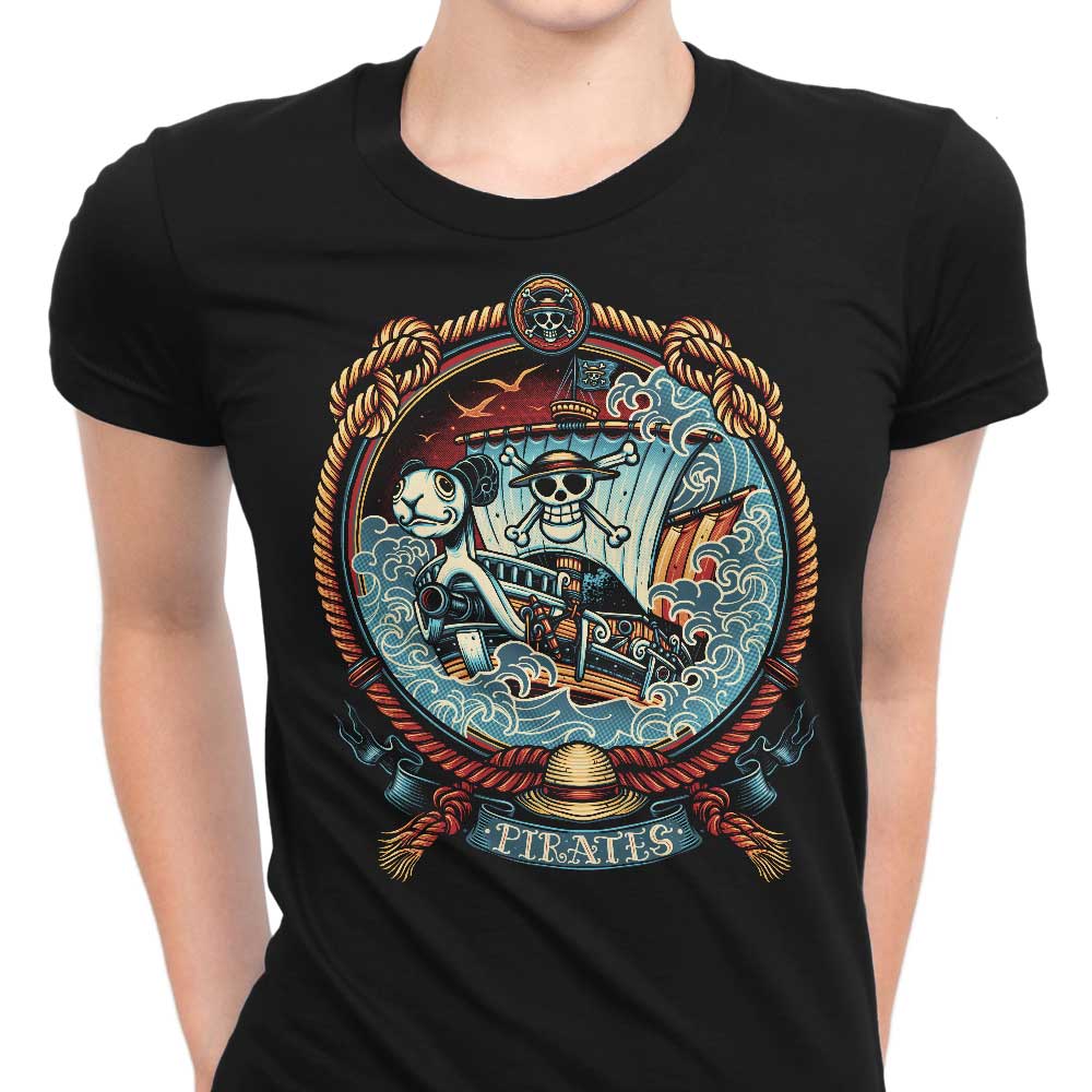 Women's Pirate Badge Apparel - T-Shirts, Tank Tops, Hoodies and More